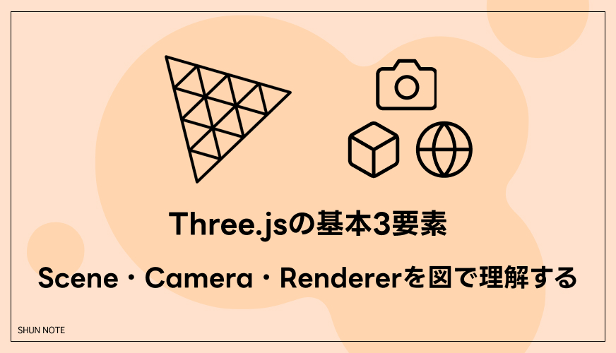 Three.jsの基本3要素｜Scene・Camera・Rendererを図で理解する